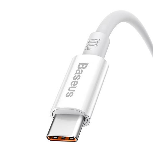 Cabo de Dados e Carregamento USB-A - USB-C Baseus Superior Series, 100W, 1m, Branco P10320102214-01