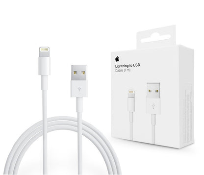 Cabo de Dados e Carregamento USB-A - Lightning Apple A1480, 18W, 1m, Branco MUQW3ZM/A