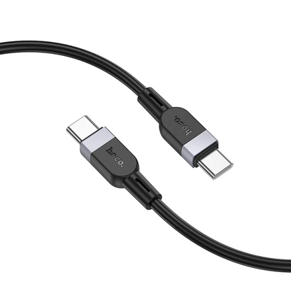 Cabo de Dados e Carregamento USB-C - USB-C HOCO X109, 60W, 2m, Preto