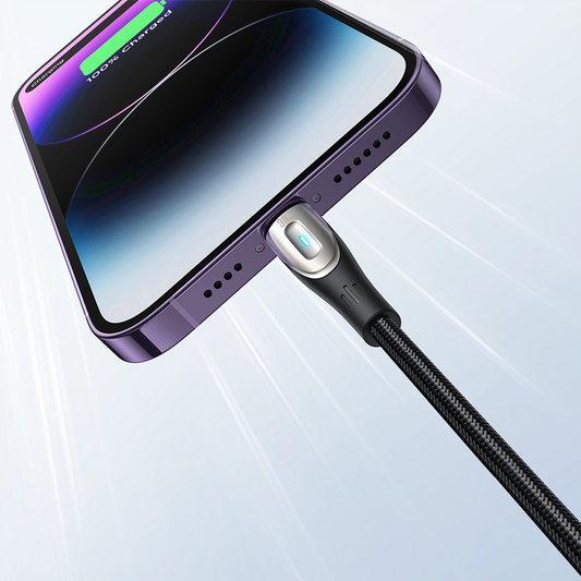 Cabo de Dados e Carregamento USB-A - Lightning Joyroom SA31-AL3, 18W, 1,2m, Preto