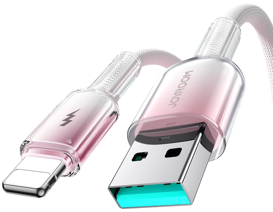 Cabo de Dados e Carregamento USB-A - Lightning Joyroom S-A42, 18W, 1,2m, Branco