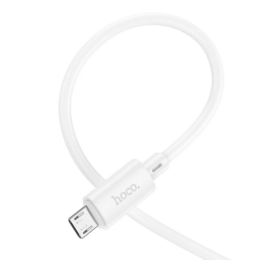 Cabo de Dados e Carregamento USB-A - microUSB HOCO X88, 18W, 2m, Branco