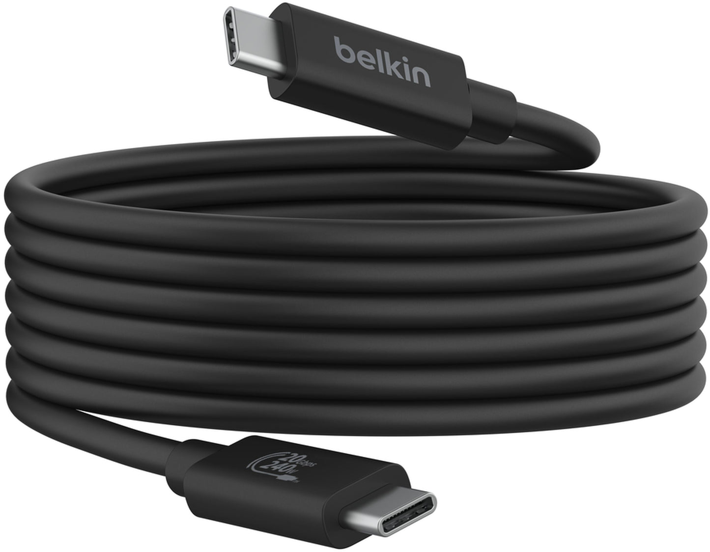 Cabo de Dados e Carregamento USB-C - USB-C Belkin Connect, 240W, 2m, Preto INZ004bt2MBK