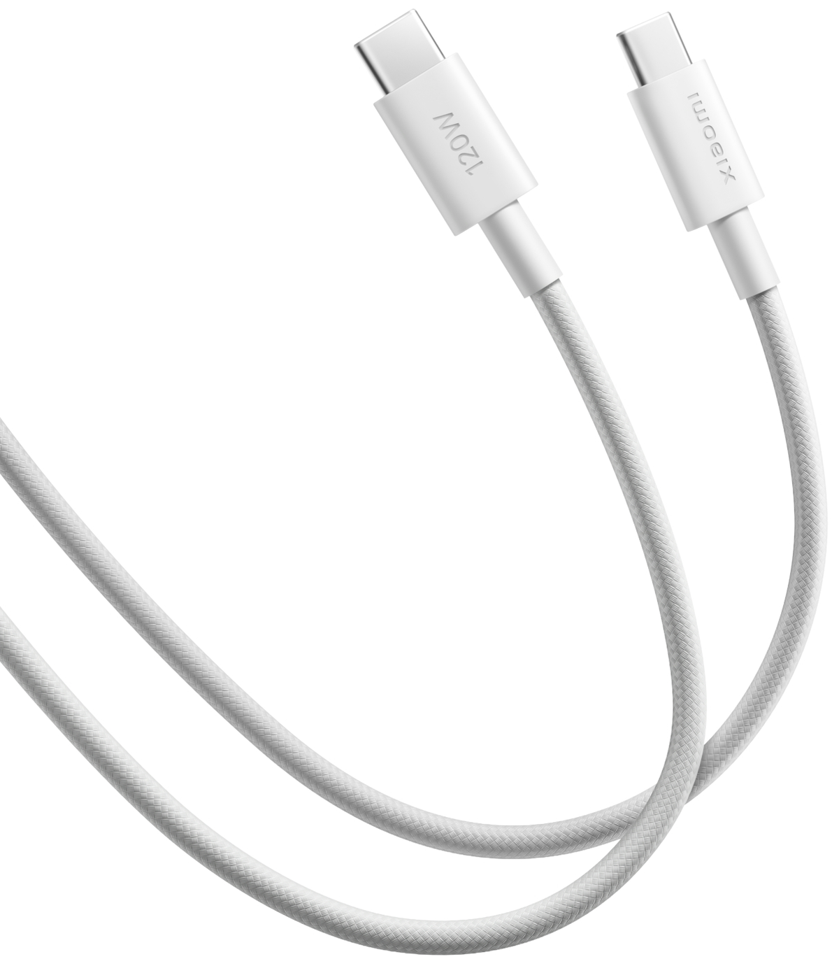 Cabo de Dados e Carregamento USB-C - USB-C Xiaomi, 120W, 2m, Branco BHR087AGL
