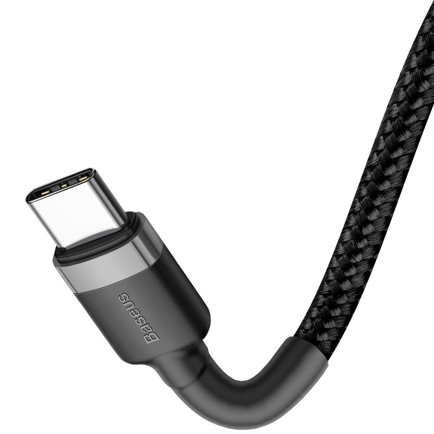 Cabo de carregamento e dados USB-C - Cabo USB-C Baseus Cafule, 60W, 2m, preto CATKLF-HG1