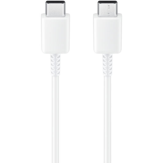 Cabo de carregamento e dados USB-C - USB-C Samsung EP-DW767JWE, 25W, 1.8m, Branco GP-TOU021RFCWWW