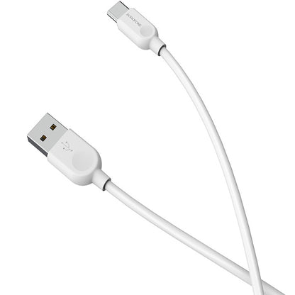 Cabo de carregamento e dados USB-A - USB-C Borofone BX14 LinkJet, 18W, 1m, Branco