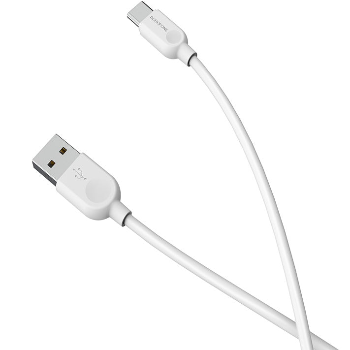 Cabo de carregamento e dados USB-A - USB-C Borofone BX14 LinkJet BX14, 18W, 2m, Branco