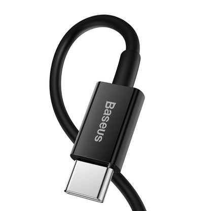 Cabo de carregamento e dados USB-C - Lightning Baseus Superior Series, 20W, 1m, preto CATLYS-A01