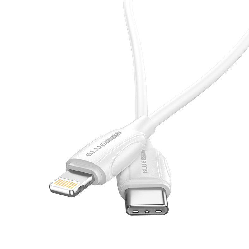 Cabo de carregamento e dados USB-C - Lightning BLUE Power B1BX19, 18W, 1m, branco