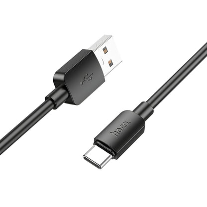 Cabo de Dados e Carregamento USB-A - USB-C HOCO X96, 27W, 1m, Preto
