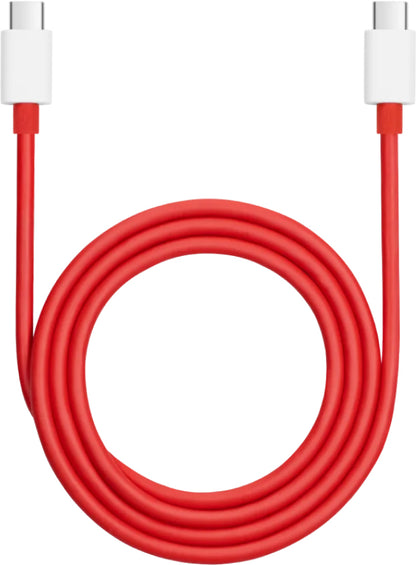 Cabo de carregamento e dados USB-C - USB-C OnePlus DL152, 150W, 1m, Vermelho 5461100529