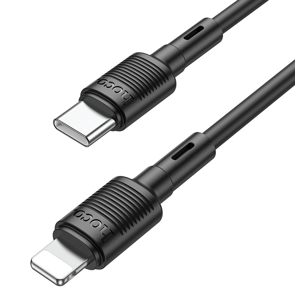 HOCO X83 Victory USB-C - Cabo de carregamento e dados Lightning, 20W, 1m, preto 