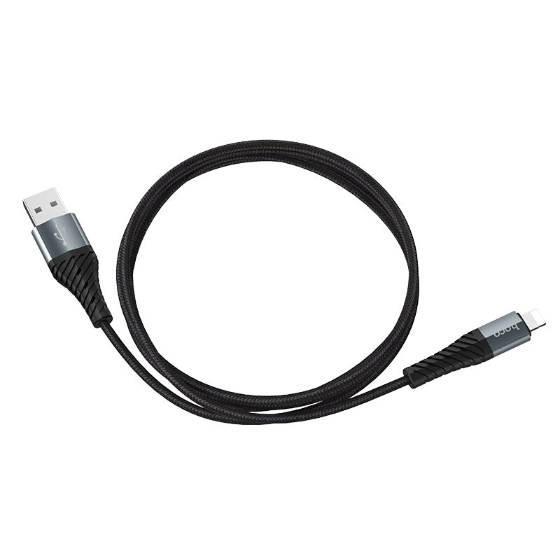 Cabo de carregamento e dados USB-A - Lightning HOCO X38 Cool, 18W, 1m, Preto 