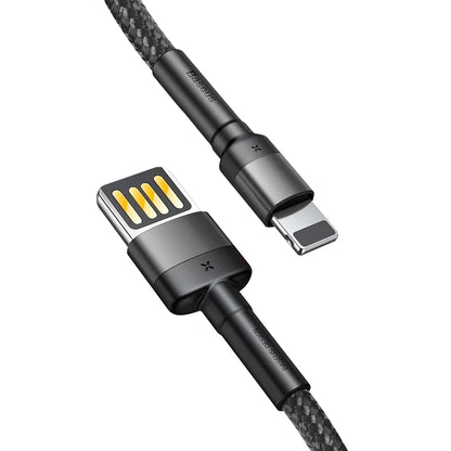 Cabo de carregamento e dados USB-A - Lightning Baseus Cafule, 18W, 2m, cinzento CALKLF-HG1 