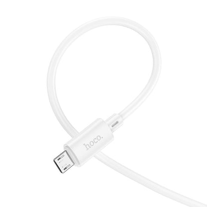 HOCO X88 Cabo de carregamento e dados USB-A - microUSB, 18W, 1m, branco 