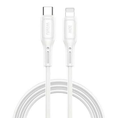 Cabo de carregamento e dados USB-C - Lightning WiWu Wi-C043E Starlink, 30W, 1m, branco 