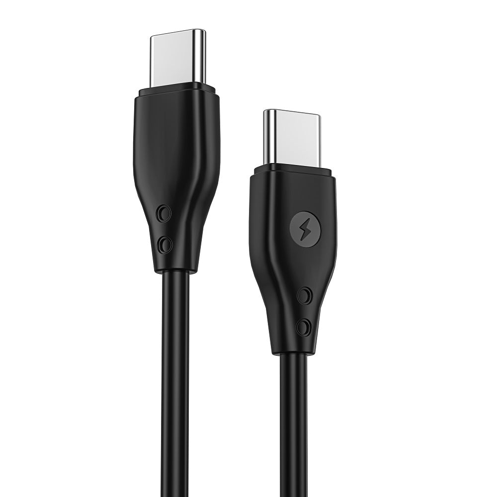 Cabo de carregamento e dados USB-C - USB-C WiWu Wi-C002, 67W, 1m, Preto 