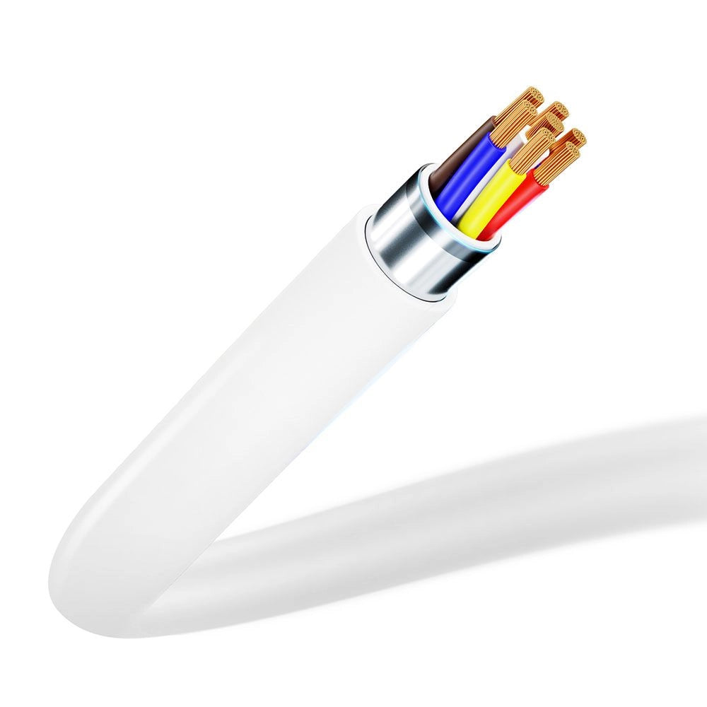 Cabo de Dados e Carregamento USB-C - Lightning 3MK Hyper, 20W, 1,2m, Branco