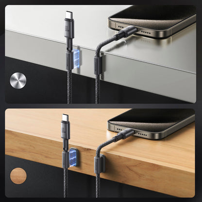 Cabo de Dados e Carregamento USB-C - USB-C Joyroom S-A50, 60W, 1.2m, Cinzento