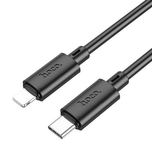 Cabo de Dados e Carregamento USB-C - Lightning HOCO X88, 20W, 1m, Preto