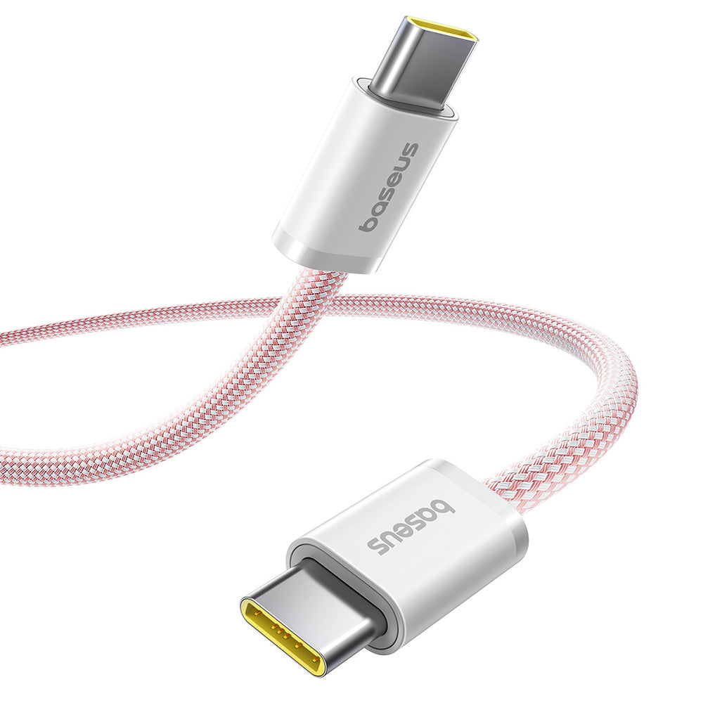 Cabo de Dados e Carregamento USB-C - USB-C Baseus Dynamic 4 Series, 100W, 1m, Rosa P10381400411-00