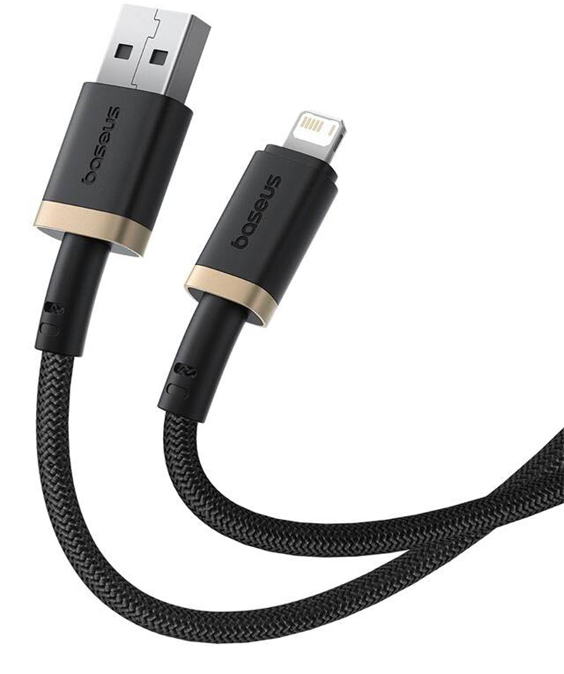 Cabo de Dados e Carregamento USB-A - Lightning Baseus Dura Series, 18W, 1m, Dourado P10377801U01-00