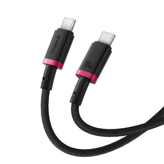 Cabo de Dados e Carregamento USB-C - USB-C Baseus Dura Series, 100W, 2m, Vermelho P10377803U01-02