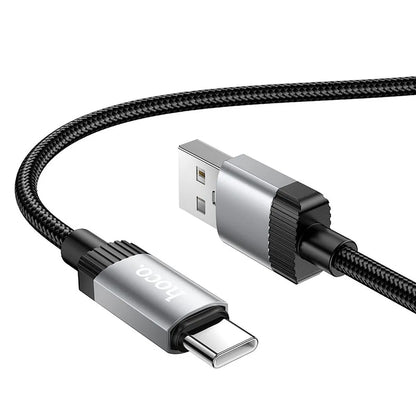 USB-A to USB-C Data and Charging Cable HOCO X117, 60W, 1m, Black