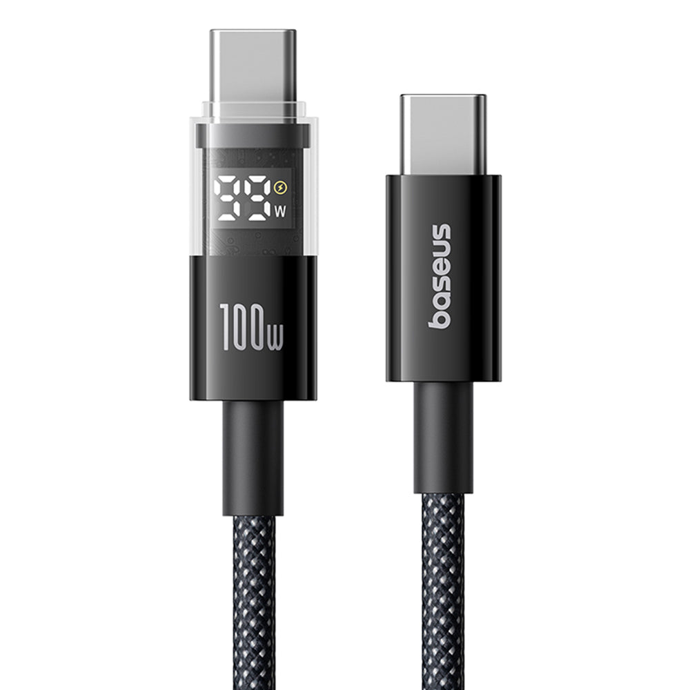 Cabo de Dados e Carregamento USB-C - USB-C Baseus Display 2, 100W, 1m, Preto P10382702121-00