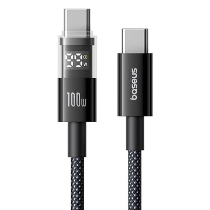 Cabo de Dados e Carregamento USB-C - USB-C Baseus Display 2, 100W, 1m, Preto P10382702121-00