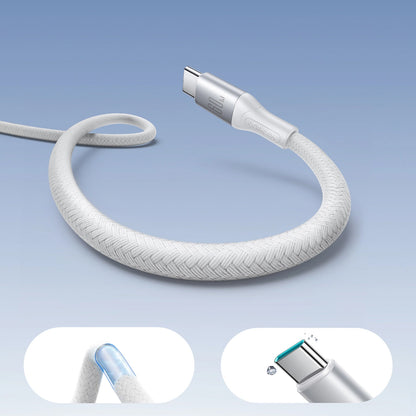Cabo de Dados e Carregamento USB-C - USB-C Joyroom S-A28 Flash, 60W, 2m, Branco