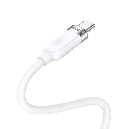 Cabo de Dados e Carregamento USB-C - USB-C BWOO BO-X315C, 100W, 1m, Branco
