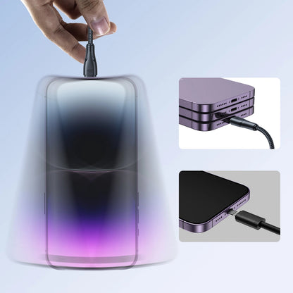 Cabo de Dados e Carregamento USB-C - Lightning Joyroom S-A11, 20W, 1.2m, Preto