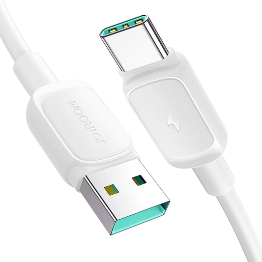 Cabo de Dados e Carregamento USB-A - USB-C Joyroom S-A14, 20W, 1.2m, Branco