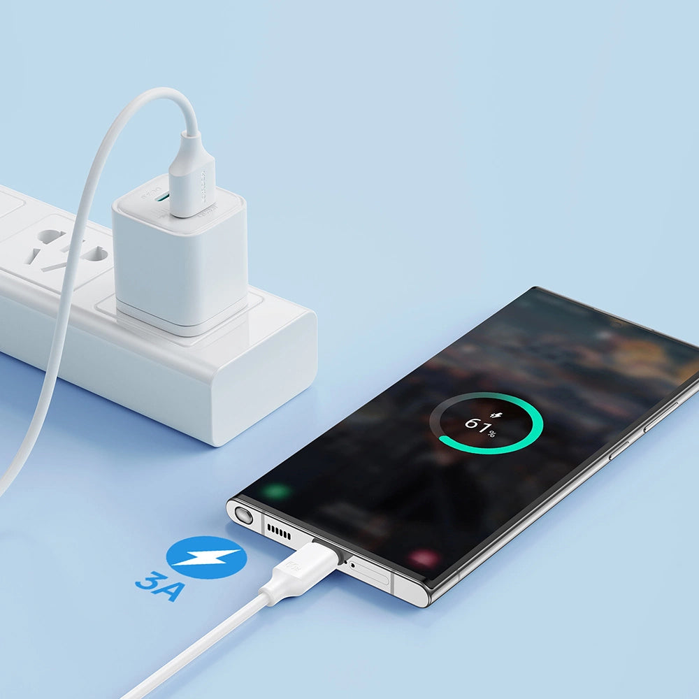 Cabo de Dados e Carregamento USB-A - USB-C Joyroom S-A9, 20W, 1m, Branco
