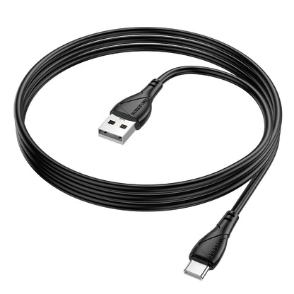 Cabo de Dados e Carregamento USB-A - USB-C Borofone BX121 Energy, 18W, 1m, Preto