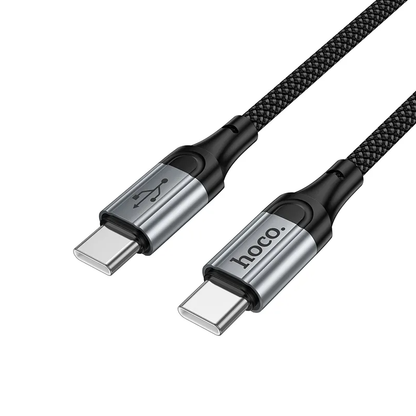 Cabo de Dados e Carregamento USB-C - USB-C HOCO X121, 60W, 1.5m, Preto