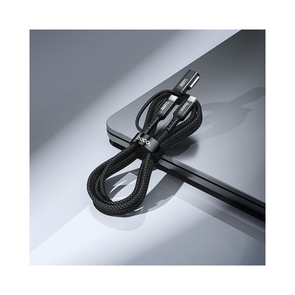 Cabo de Carregamento HOCO U142, USB-C - USB-C / MagSafe 3, 240W, 1.8m, Preto