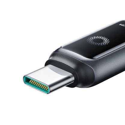 Cabo de Dados e Carregamento USB-C - USB-C Joyroom S-A55 StarFlight Display, 100W, 1.2m, Preto