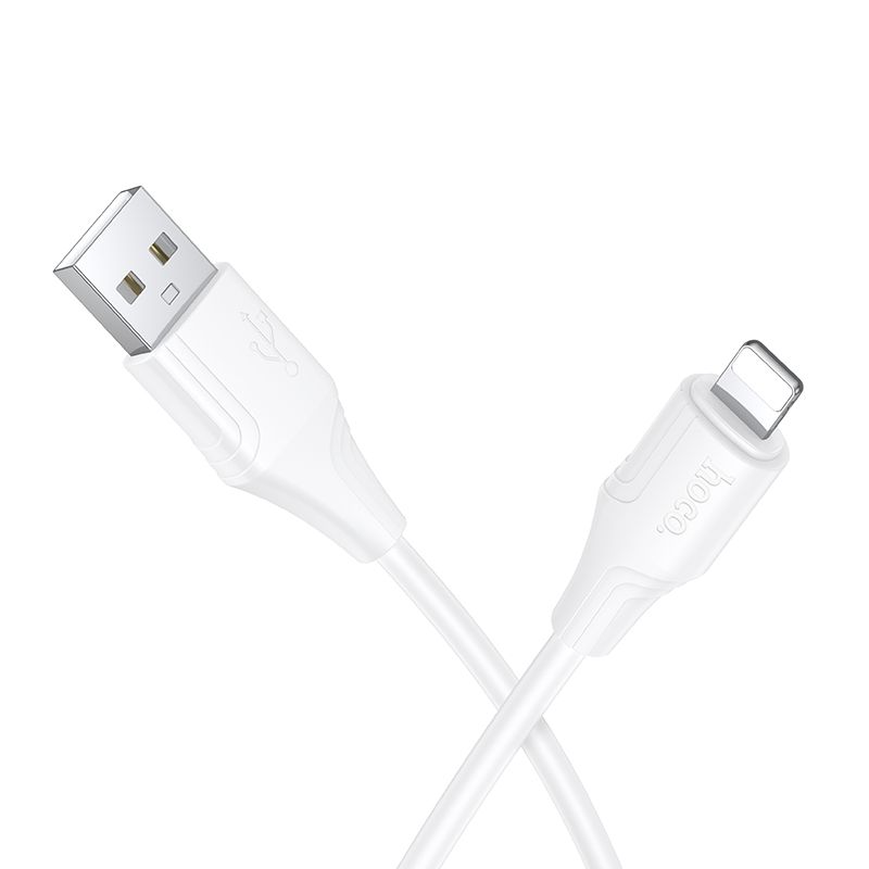 Cabo de Dados e Carregamento USB-A - Lightning HOCO X124, 18W, 1m, Branco