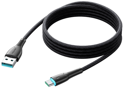 Cabo de Dados e Carregamento USB-A - USB-C Joyroom S-A32, 18W, 1m, Preto