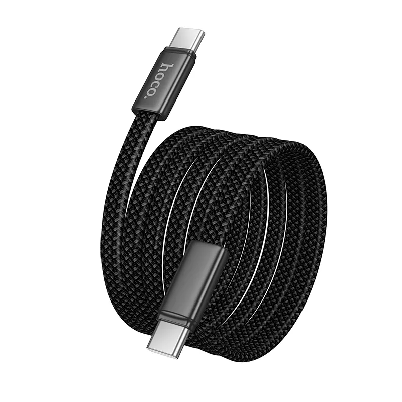 Cabo de Dados e Carregamento USB-C - USB-C HOCO X125, 60W, 1m, Preto