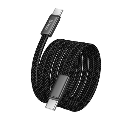 Cabo de Dados e Carregamento USB-C - USB-C HOCO X125, 60W, 1m, Preto