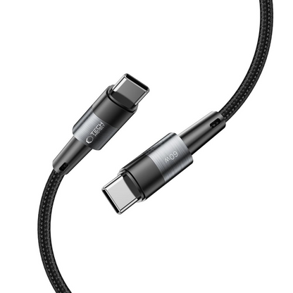 Cabo de Dados e Carregamento USB-C - USB-C Tech-Protect Ultraboost, 60W, 2m, Cinzento