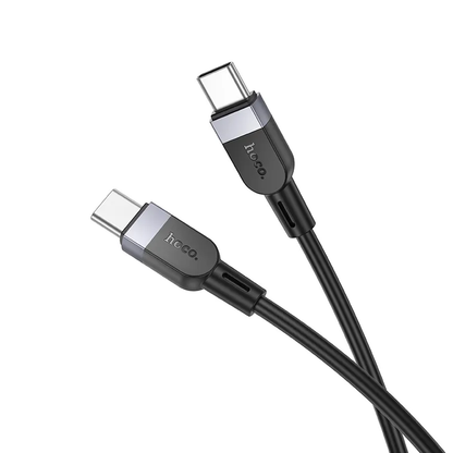Cabo de Dados e Carregamento USB-C - USB-C HOCO X109, 60W, 2m, Preto