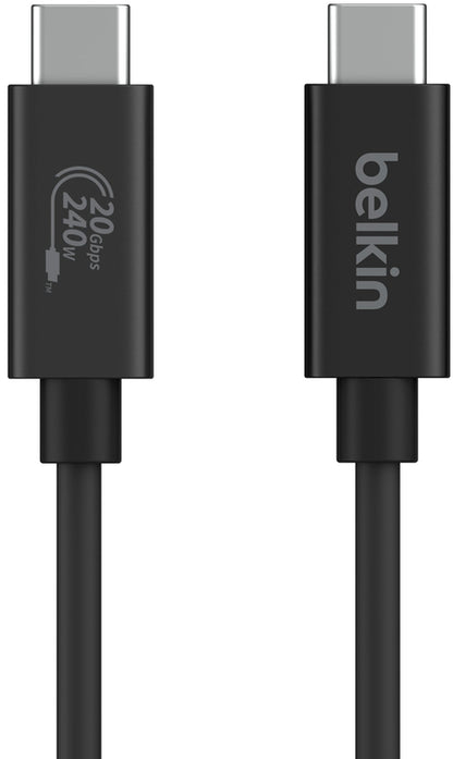 Cabo de Dados e Carregamento USB-C - USB-C Belkin Connect, 240W, 2m, Preto INZ004bt2MBK