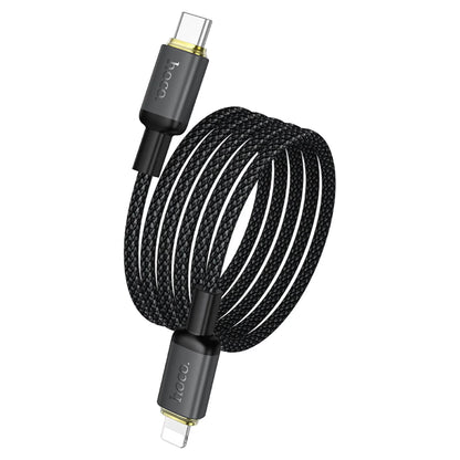 Cabo de Dados e Carregamento USB-A - Lightning HOCO X128 Benefit, 10W, 1m, Preto