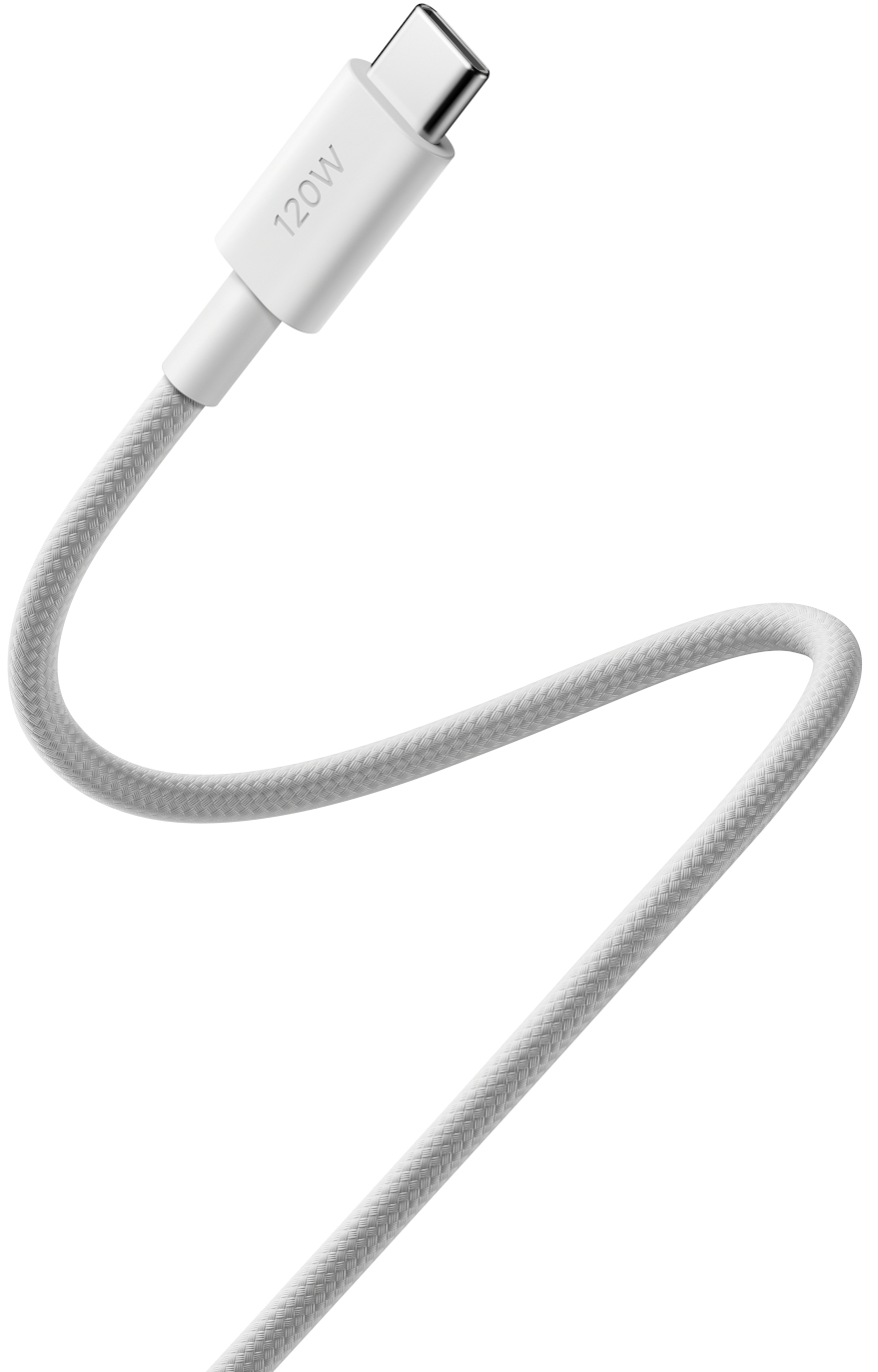 Cabo de Dados e Carregamento USB-C - USB-C Xiaomi, 120W, 2m, Branco BHR087AGL