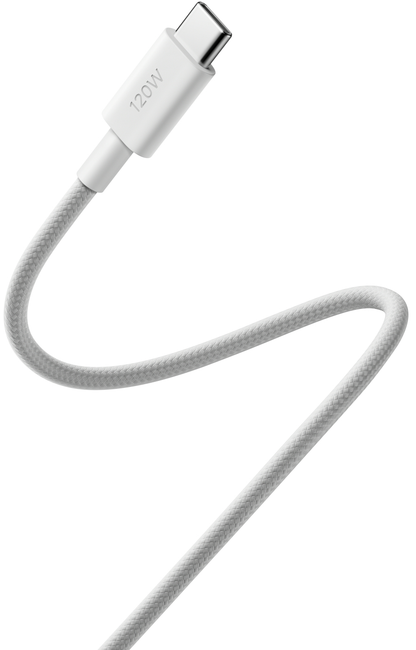 Cabo de Dados e Carregamento USB-C - USB-C Xiaomi, 120W, 2m, Branco BHR087AGL